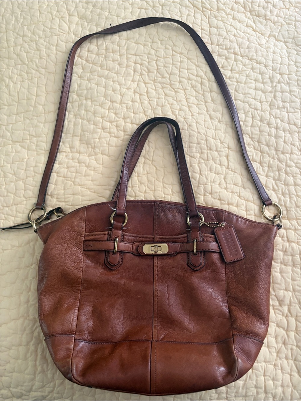 Coach Emerson Bag - Cognac Leather